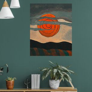 Arthur Dove-målning, Red Sol, Poster