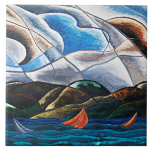 Arthur Dove, Moln och Vatten Kakelplatta