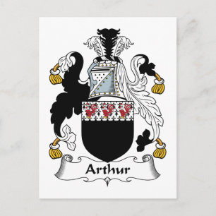 Arthur Family Crest Vykort