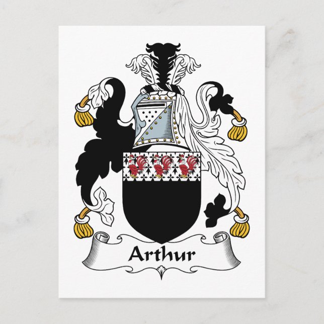 Arthur Family Crest Vykort (Framsida)