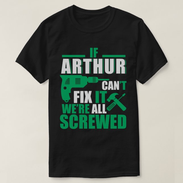 Arthur kan fixa all rolig T-tröja Tee (Design framsida)
