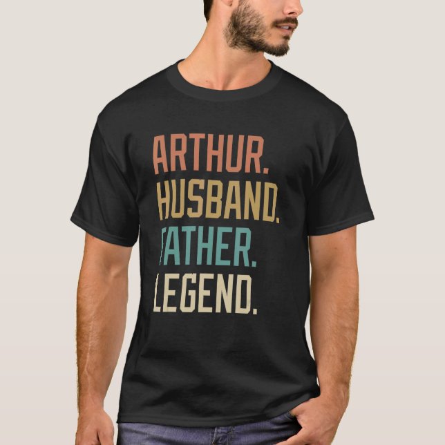 Arthur Make Far Legend Fars dag Retro T Shirt (Framsida)