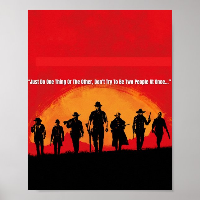 Arthur Morgan Quote Poster (Framsidan)