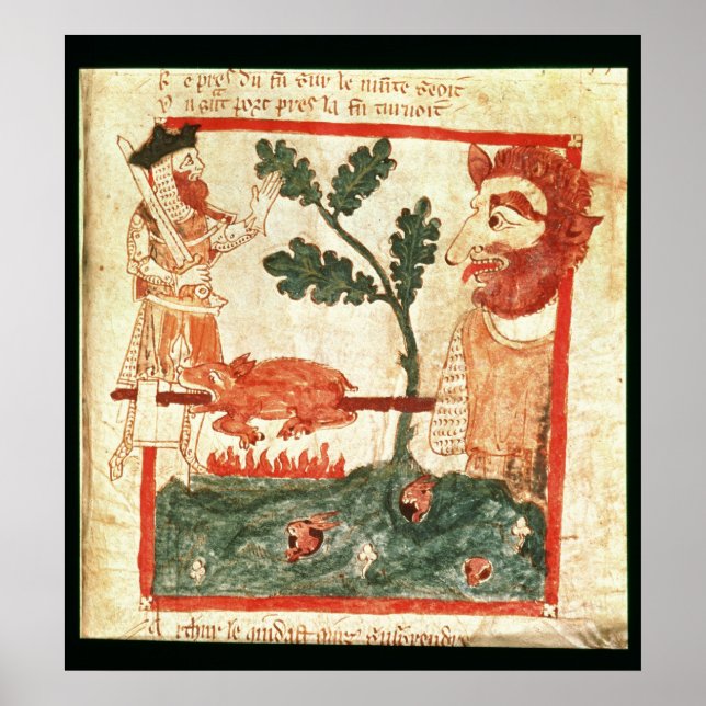 Arthur möter jätten som rostar gris på en poster (Framsidan)