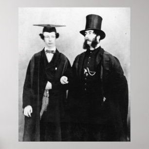 Arthur Munby och hans far, 1851 Poster