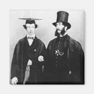 Arthur Munby och hans far, c.1851 Magnet
