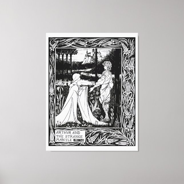 Arthur och den märkliga mantel canvastryck (Framsida)