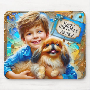 ARTHUR ~ och hans PET HUND ~ Mousepad Musmatta