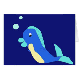 Arthur på Blue Background card Hälsningskort