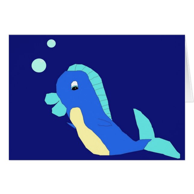 Arthur på Blue Background card Hälsningskort (Framsidan Horizontal)