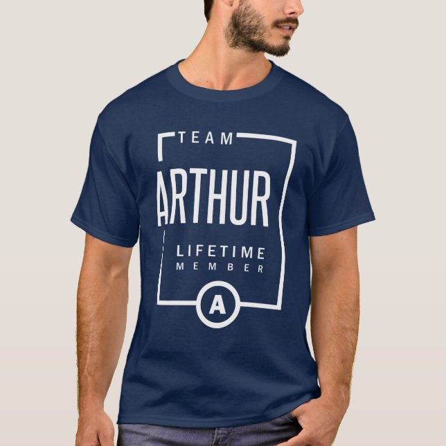 Arthur Personlig Namn Birthday Gift T Shirt (Framsida)