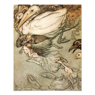 Arthur Rackham 1907 "Bassäng i Tårar" Skriv ut Fototryck