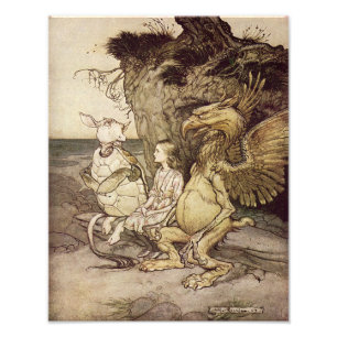 Arthur Rackham 1907 "Det är Nyfiket" Skriv ut Fototryck
