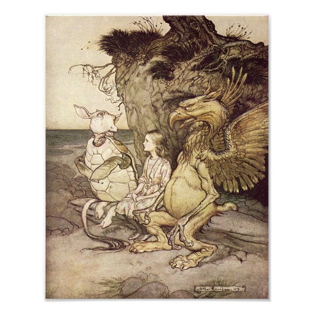 Arthur Rackham 1907 "Det är Nyfiket" Skriv ut Fototryck (Framsidan)