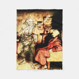 Arthur Rackham - A jul Sång - Scrooge Fleecefilt