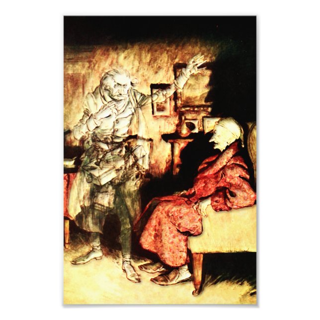 Arthur Rackham - A jul Sång - Scrooge Fototryck (Framsidan)