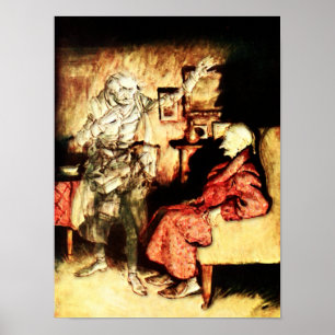 Arthur Rackham - A jul Sång - Scrooge Poster