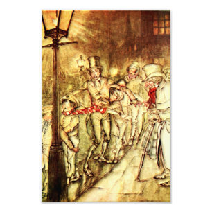 Arthur Rackham - A jul Sång - Street Fototryck