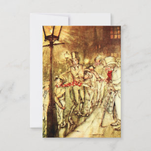 Arthur Rackham - A jul Sång - Street Tack Kort