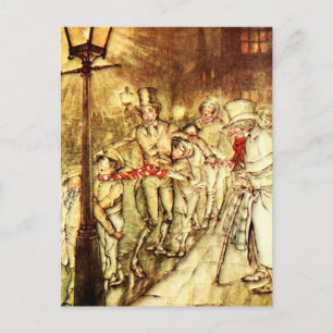 Arthur Rackham - A jul Sång - Street Vykort
