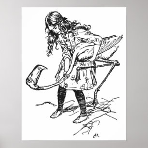 Arthur Rackham Alice in Wonderland Poster