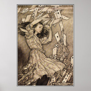 Arthur Rackham Alice in Wonderland Poster