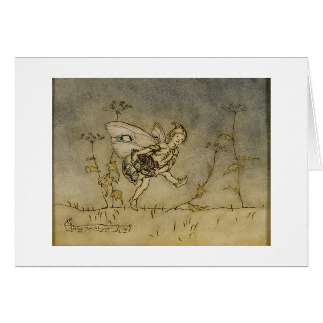 Arthur Rackham | fe, illustration från 'en Midsu Hälsningskort (Framsidan Horizontal)