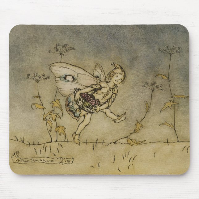 Arthur Rackham | fe, illustration från 'en Midsu Musmatta (Framsidan)