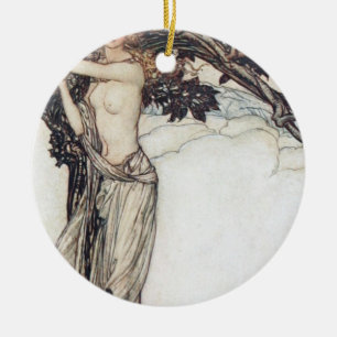 Arthur Rackham Freya, en Julgransprydnad Keramik