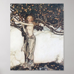 Arthur Rackham Freya, en Poster