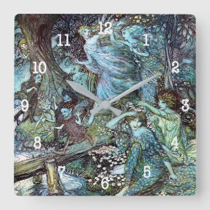 Arthur rackham fyrkantig klocka
