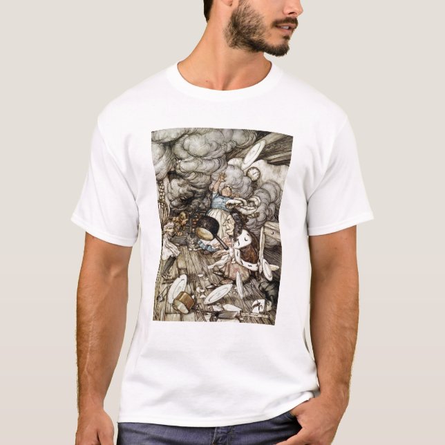 Arthur Rackham | i duchess'sens Kök, illustr T-shirt (Framsida)