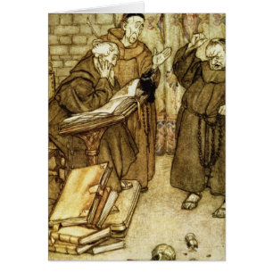 Arthur Rackham Illustration av 'alikan av Rh Hälsningskort