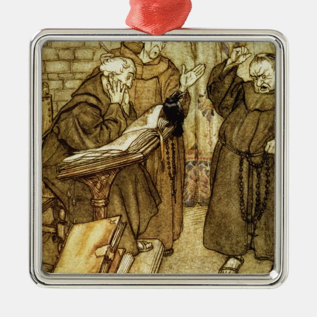 Arthur Rackham |Illustration av 'alikan av Rh Julgransprydnad Metall (Framsidan)