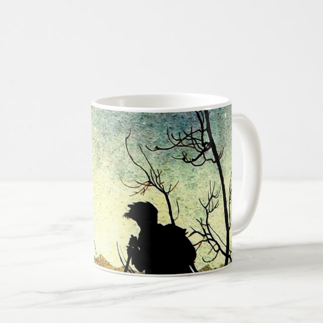 Arthur Rackham Illustration Comus Starry Night Kaffemugg (Framsida höger)