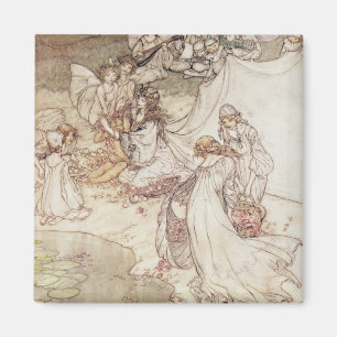 Arthur Rackham Illustration for a Fairy Tale, Fa Magnet