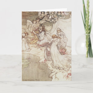 Arthur Rackham illustration för en saga, Fa Kort