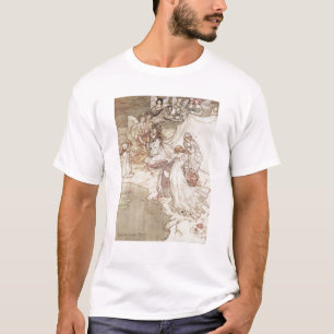 Arthur Rackham illustration för en saga, Fa T Shirt