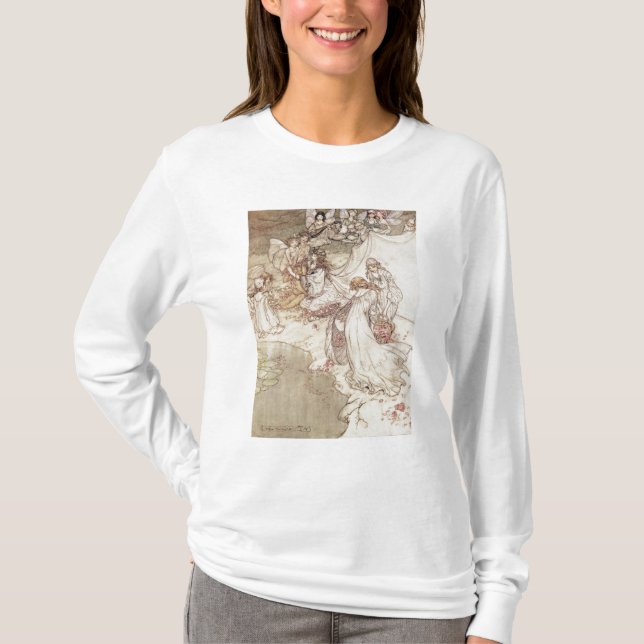 Arthur Rackham | illustration för en saga, Fa T-shirt (Framsida)