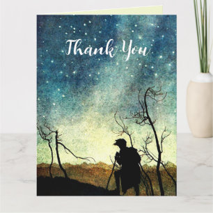Arthur Rackham Illustration NIght Silhouette Tack Kort