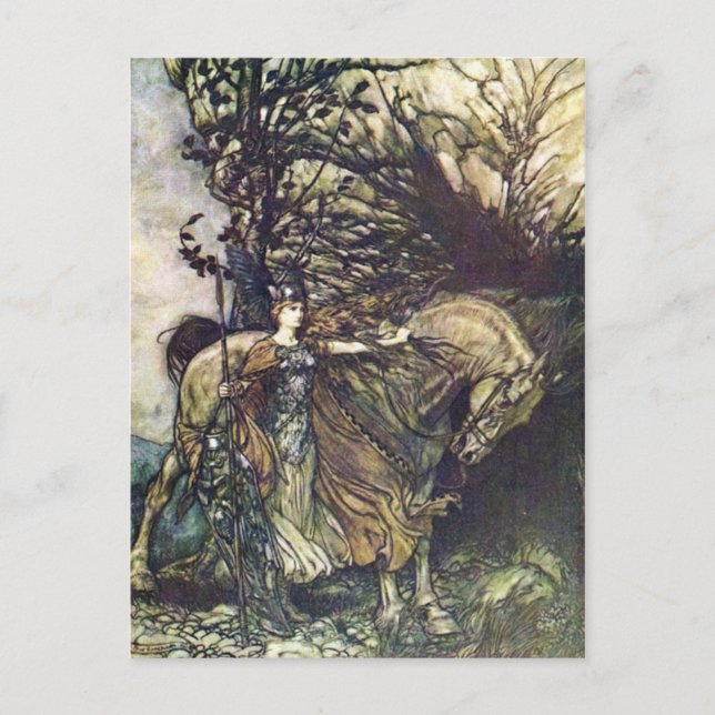 Arthur Rackham Illustration Vintage Postcard Vykort (Framsida)