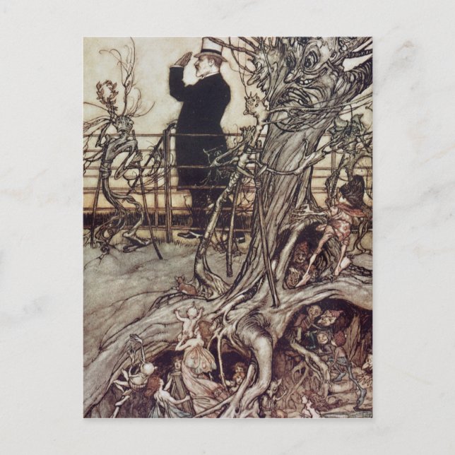 Arthur Rackham | Kensington Gardens ligger i Lon Vykort (Framsida)