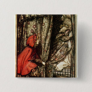 Arthur Rackham lite röd ridninghuva Knapp