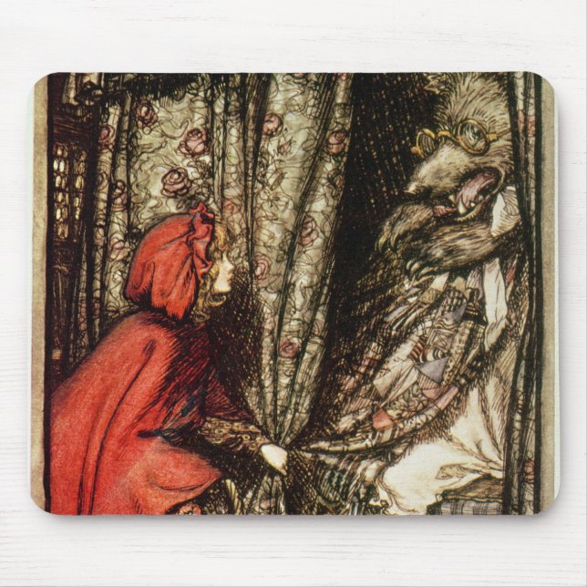 Arthur Rackham | lite röd ridninghuva Musmatta (Framsidan)