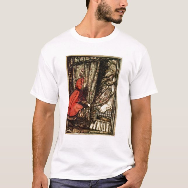 Arthur Rackham | lite röd ridninghuva T-shirt (Framsida)