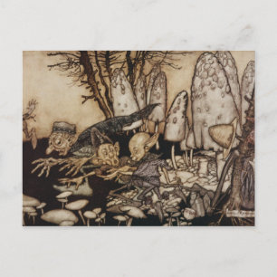 Arthur Rackham Peter Pan i Kensington Gardens Vykort