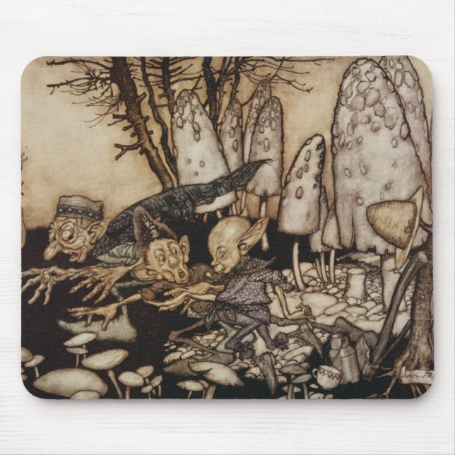 Arthur Rackham | Peter Pan i Kensington trädgårdar Musmatta (Framsidan)