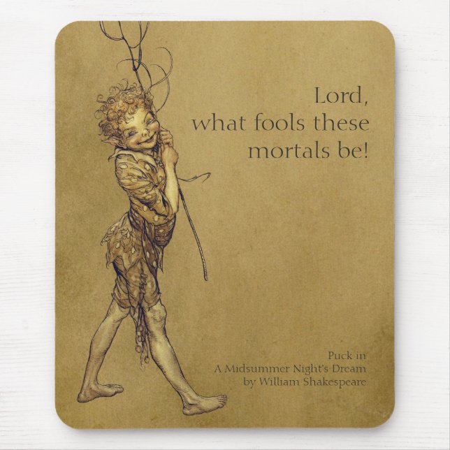 Arthur Rackham Puck Lord, vilka idioter CC0053 Musmatta (Framsidan)
