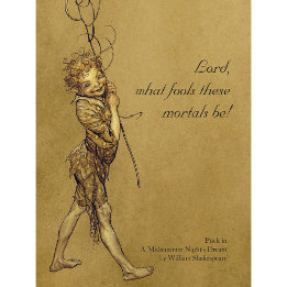 Arthur Rackham Puck Lord, vilka idioter CC0950 Sma Poster