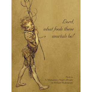 Arthur Rackham Puck Lord, vilka idioter CC0950 Sma Poster